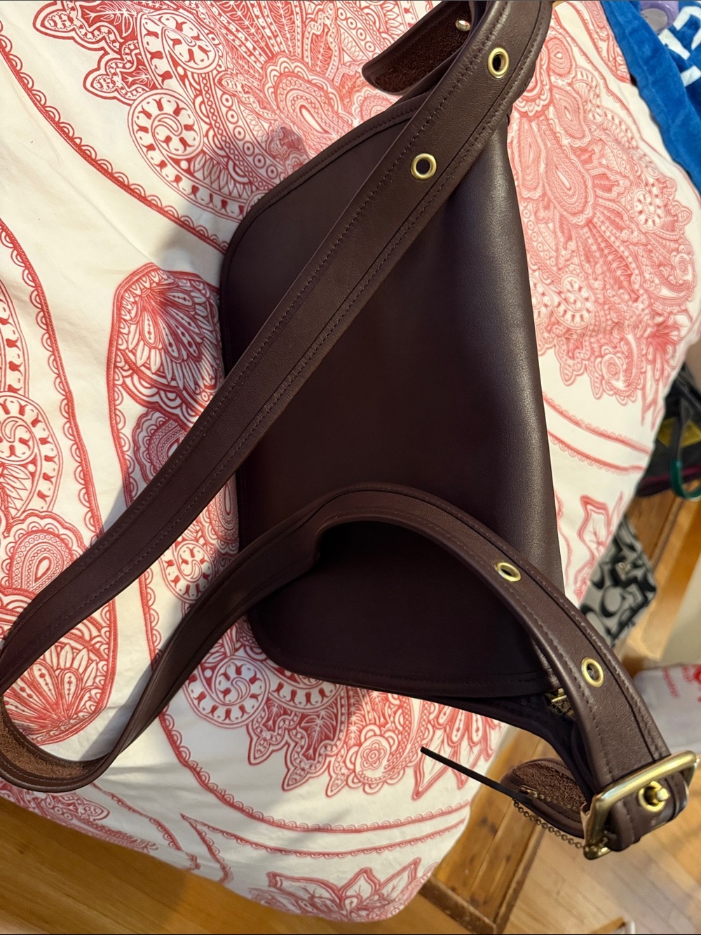 Vintage Coach Patricia Legacy Bag in Dark Brown